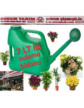 1.kalite Plastik 7 Lt Lik Çiçek Sulama Bidonu