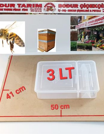 3 LT  6 MM MDF KOVAN ÜSTÜ ARI YEMLİK ŞURUPLUĞU