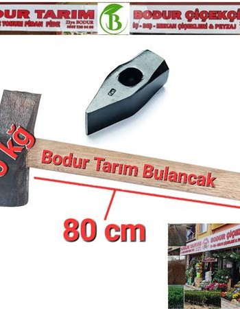  5 Kğ Lık Ağaç Saplı Dövme Çelik Kesme Balyozu