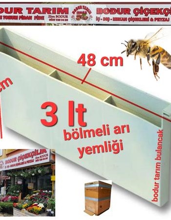 Çanta Tipi Iç Kısmı Bölgülü Arı Yemlik Şurupluk Bölme Tipi Plastik 3 Lt 48*24,cm